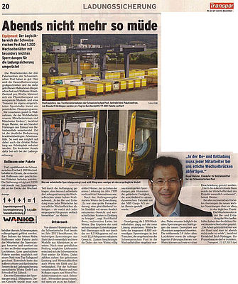 Transport: Abends nicht mehr so müde